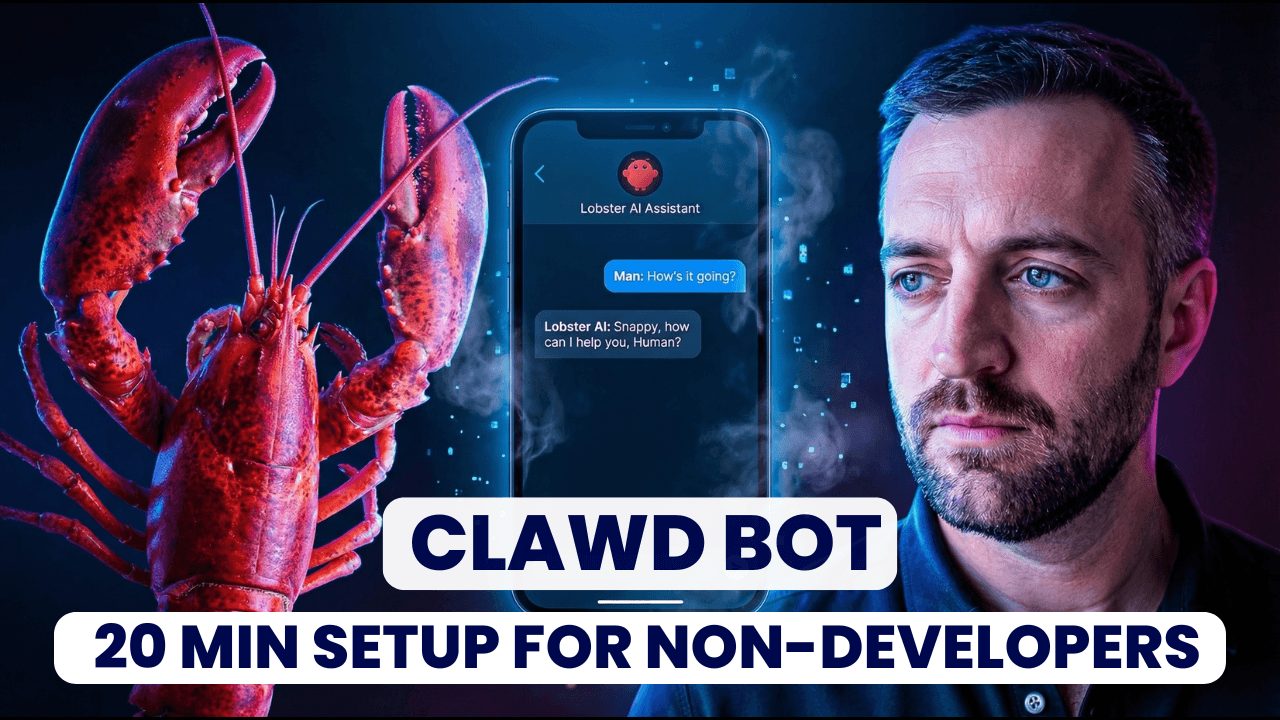 ClawdBot setup guide illustration